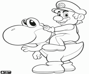 Pintar Mario i Yoshi