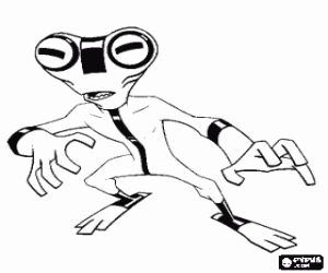 Pintar Matèria Gris, un alien de Ben 10