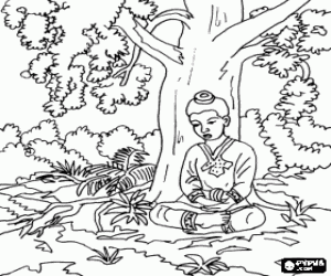 Pintar La meditació de Siddhartha Gautama