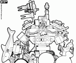 Pintar Metal Beard, personatge de Lego la pel·lícula