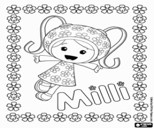Pintar Milli Umizoomi i flors