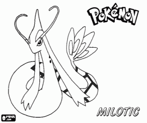 Pintar Milotic, un Pokémon
