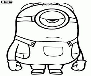 Pintar El minion Stuart té només un ull