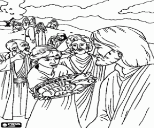 Pintar Miracle dels pans i els peixos