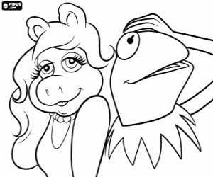 Pintar Miss Piggy i Kermit, Muppets