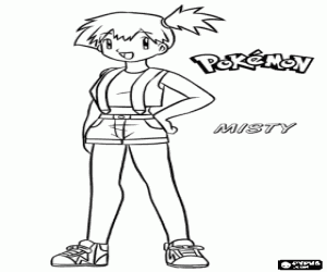 Pintar Misty, protagonista de Pokémon