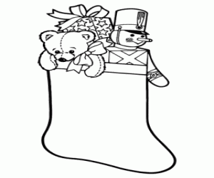 Pintar Mitjó de Nadal ple de regals
