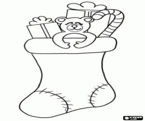 Pintar Mitjó de Nadal amb regals