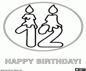 Pintar Moltes felicitats pels dotze anys