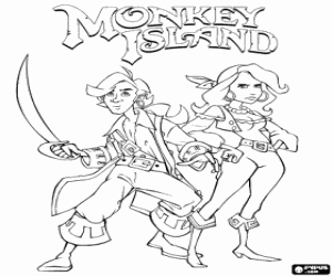 Pintar Monkey Island, un joc de vídeo