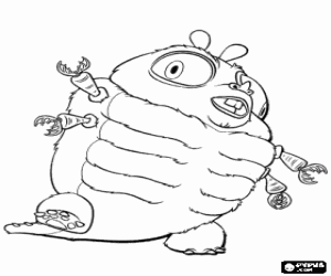 Pintar Un monstre, un insecte gegant