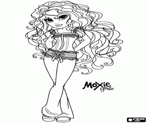 Pintar Una Moxie Girlz vestida casual