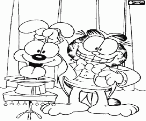 Pintar La màgia de Garfiled i Oddie