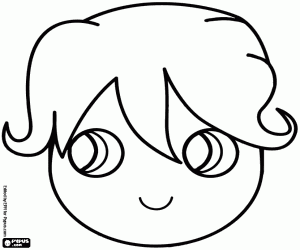 Pintar Màscara amb una cara de nen