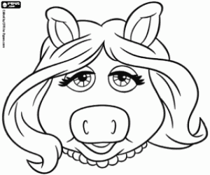 Pintar La màscara de Miss Piggy