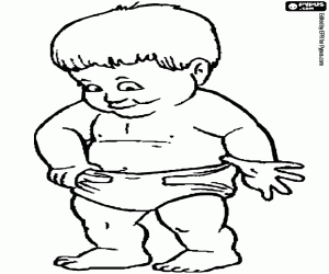 Pintar Un nadó en els seus primers passos