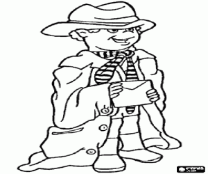 Pintar Nen amb la roba del seu pare