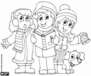 Pintar Nens cantant nadales