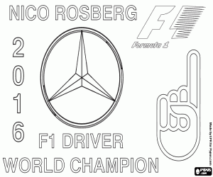 Pintar Nico Rosberg, campió de la F1 2016