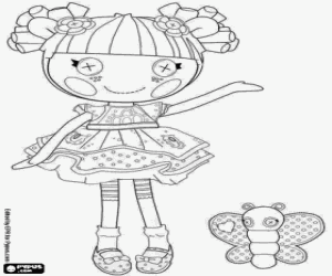 Pintar Nina Lalaloopsy i papallona