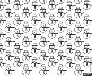 Pintar Ninots de neu, fons de Nadal