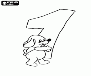 Pintar Número 1 amb un gosset