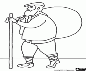 Pintar Olentzero, un personatge de Nadal