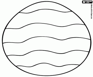 Pintar Ou de Pasqua amb línies ondulades