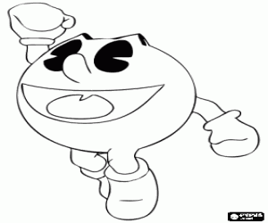 Pintar Pac-Man saltant