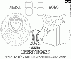 Pintar Palmeiras - Santos, Libertadores 2020