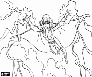 Pintar La pantera negra, heroïna de X-Men