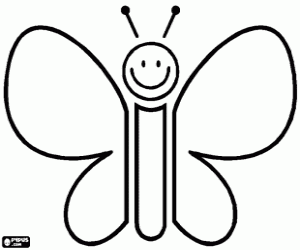 Pintar Papallona blanca per decorar