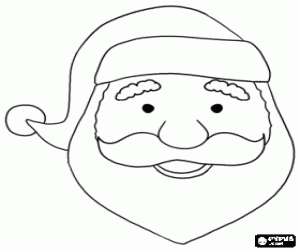 Pintar Pare Noel amb el seu barret i la barba