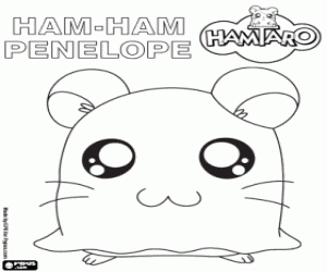 Pintar Penèlope, un hàmster de Hamtaro