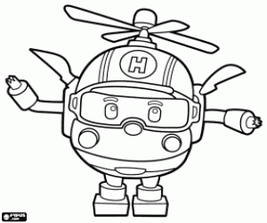 Pintar El personatge Robocopter Helly