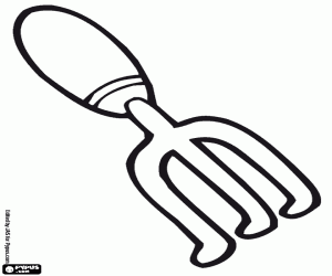 Pintar Petit rasclet per a treballar al jardí