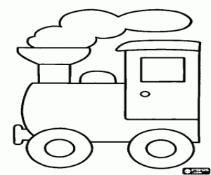 Pintar Petita locomotora de vapor