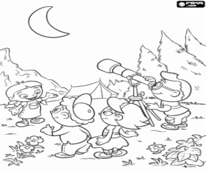 Pintar Els Petits Einsteins i el telescopi