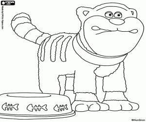 Pintar Pidsley, el gat de la granja