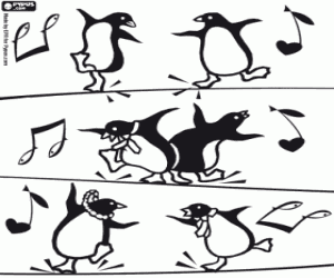 Pintar Pingüins ballarins Happy Feet