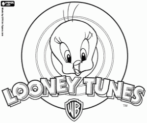 Pintar Piuet i el logo de Looney Tunes