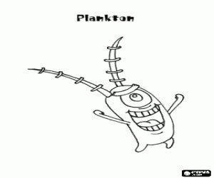 Pintar Plankton, antagonista de Bob Esponja