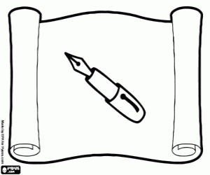 Pintar Una ploma per escriure poesia