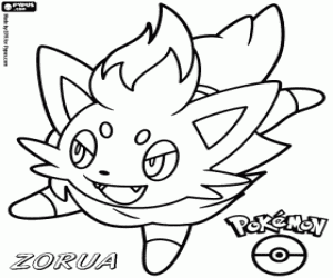 Pintar Un Pokémon sinistra, Zorua