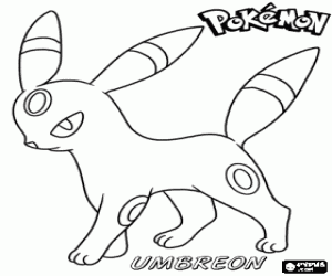 Pintar El Pokémon Umbreon