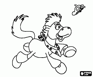 Pintar Un poltre i la papallona