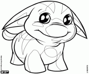 Pintar Poogle, Kacheek, el gos de Neopets