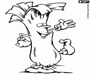 Pintar El porro, una planta comestible