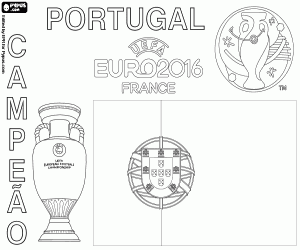 Pintar Portugal, campió de la UEFA Euro 2016