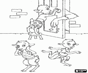 Pintar La pota del llop amb farina